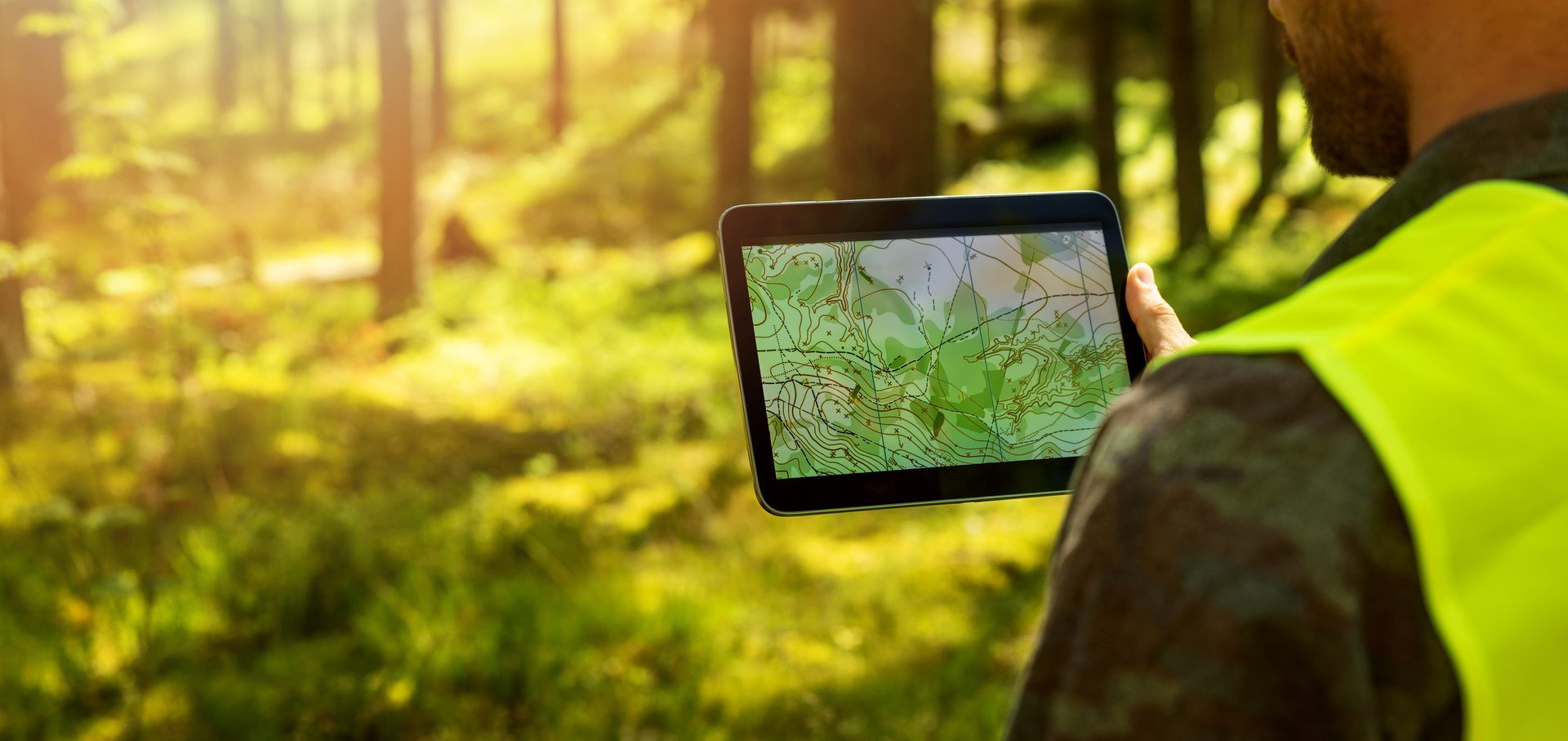 Planung im Forst mit digitaler Karte